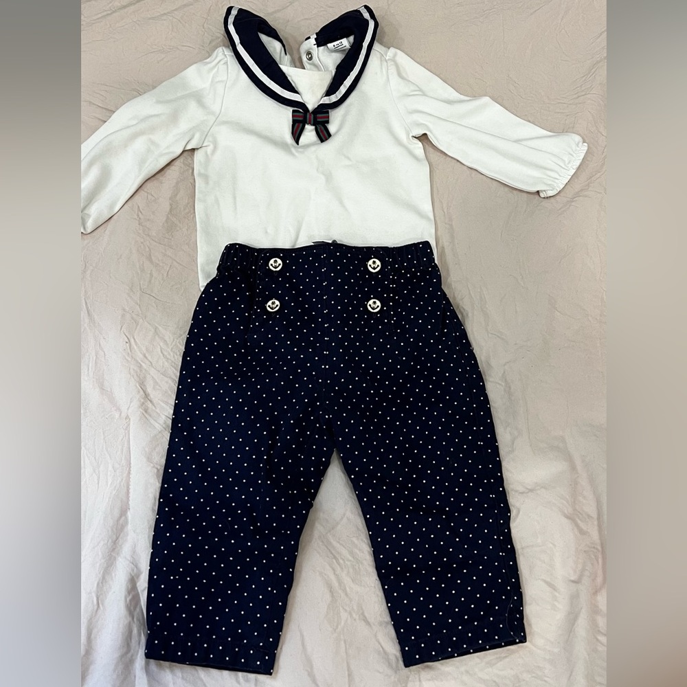Janie and Jack Sailor Outfit Set 6-12 months
